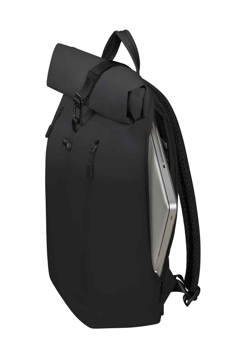 Personaloised Samsonite Biz Rolltop bag - Side