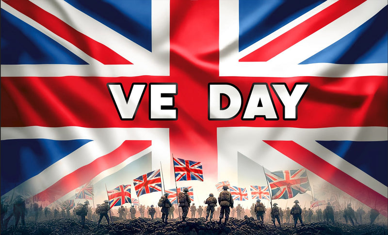 VE Day 5ft x 3ft Flag