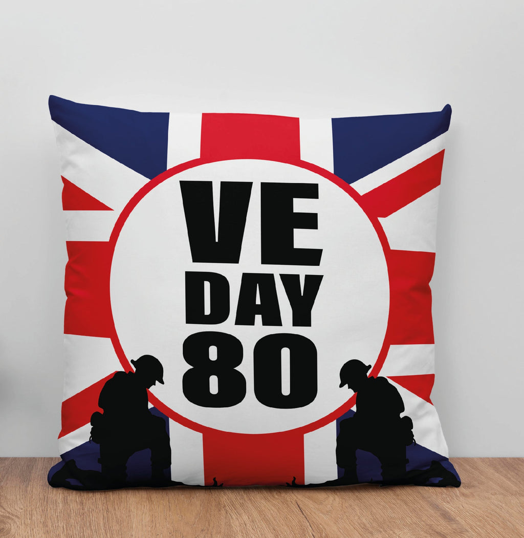 VE Day 80 commemorative cushion - Design 2