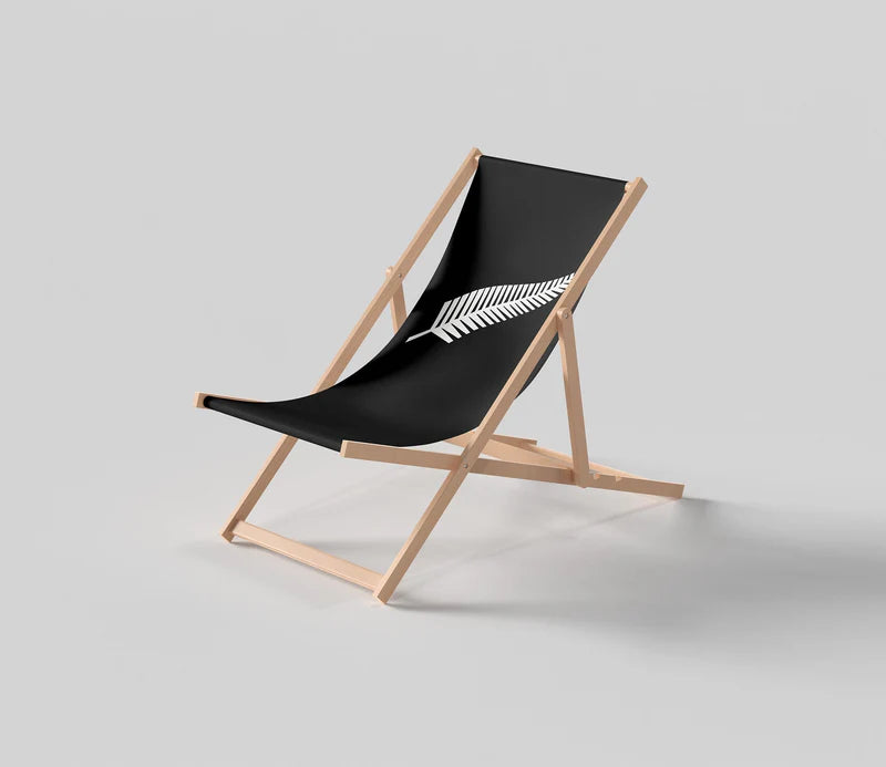 All Blacks Flag Deckchair