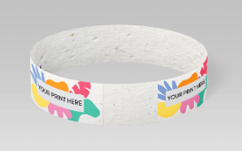 Seed Paper Wristbands - Double Sided Print