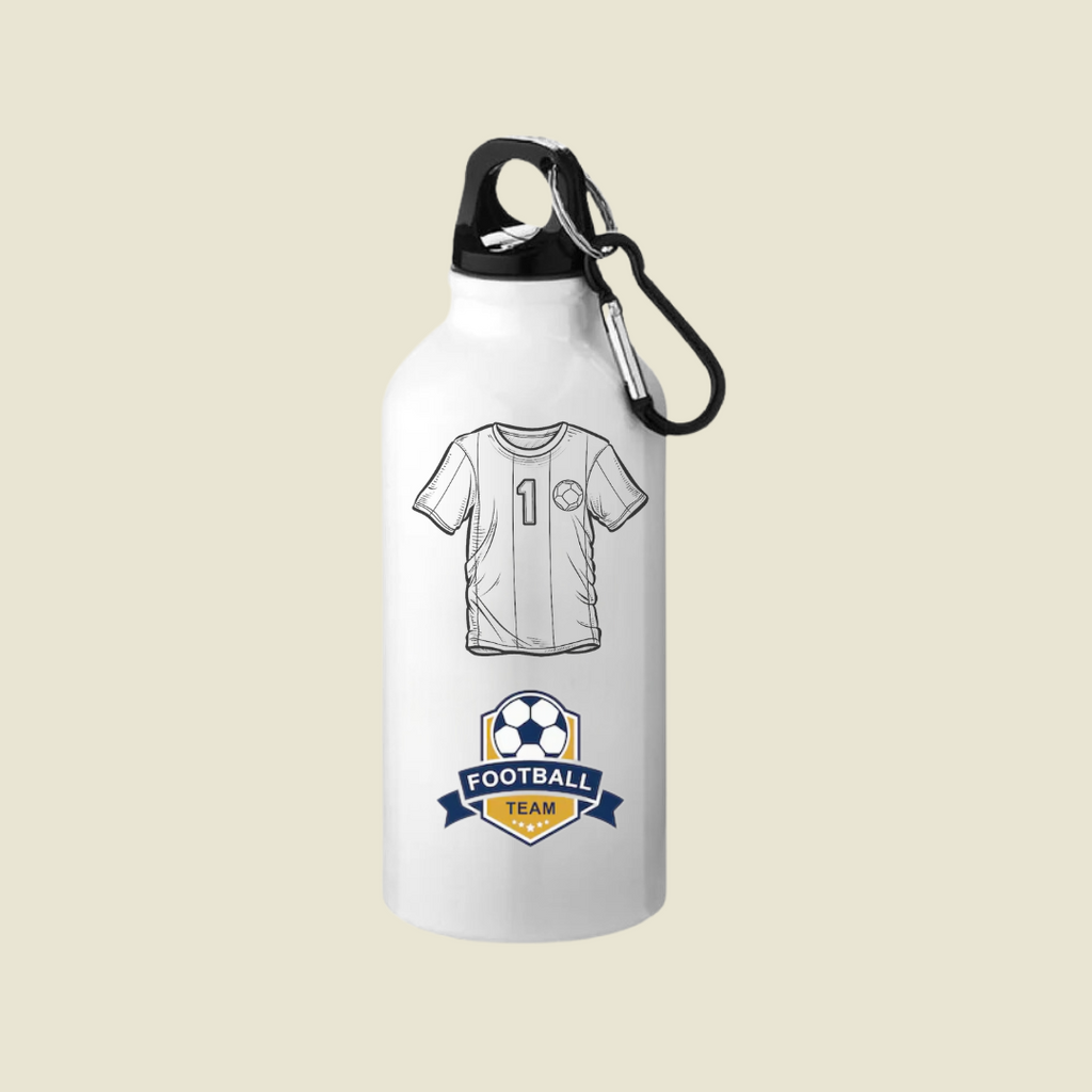 Individually Personalised Football Team Water Bottles