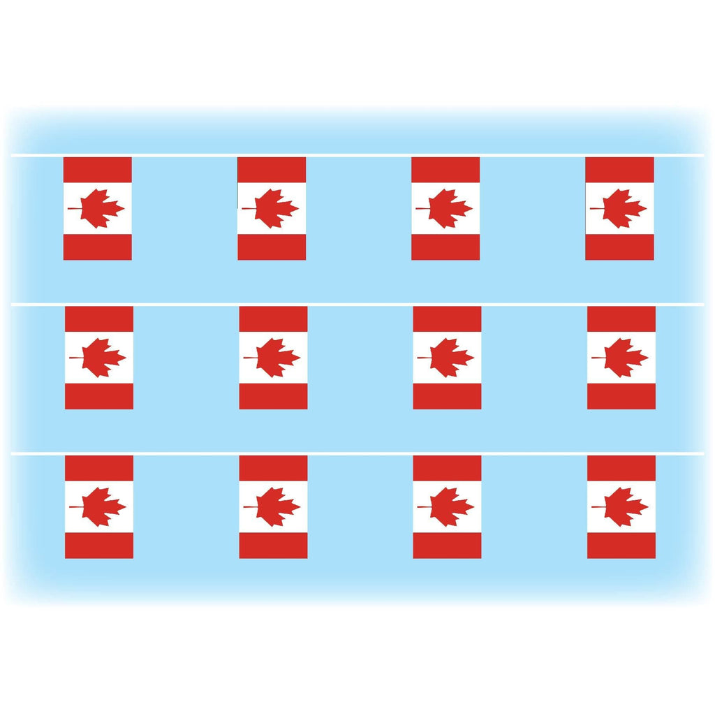 Canada flag bunting