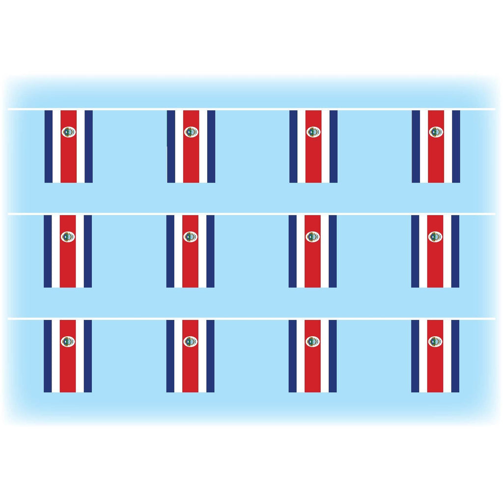 Costa rica flag bunting