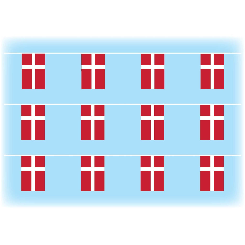 Denmark flag bunting