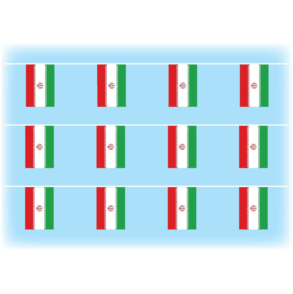 Iran flag bunting