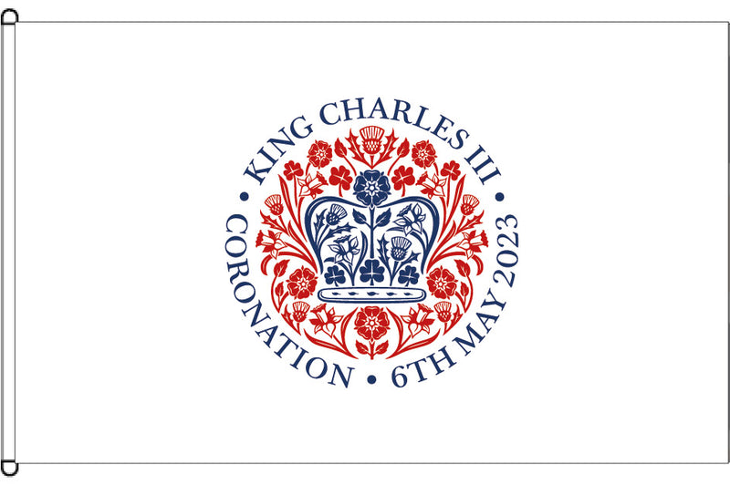 Flag for King Charles III coronation - Official Emblem design